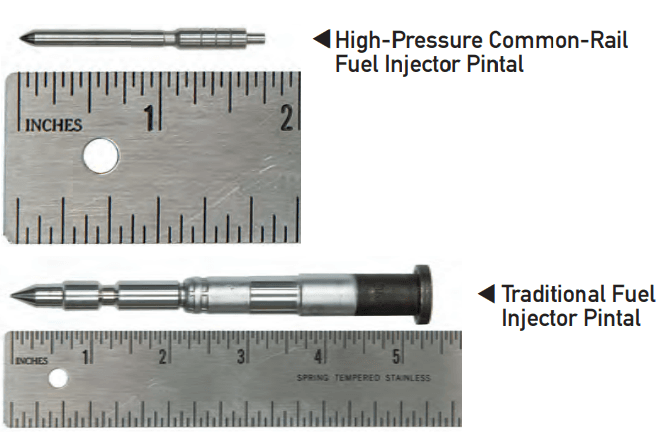 Traditional and High-Pressure Common-Rail Fuel Injector Pintals