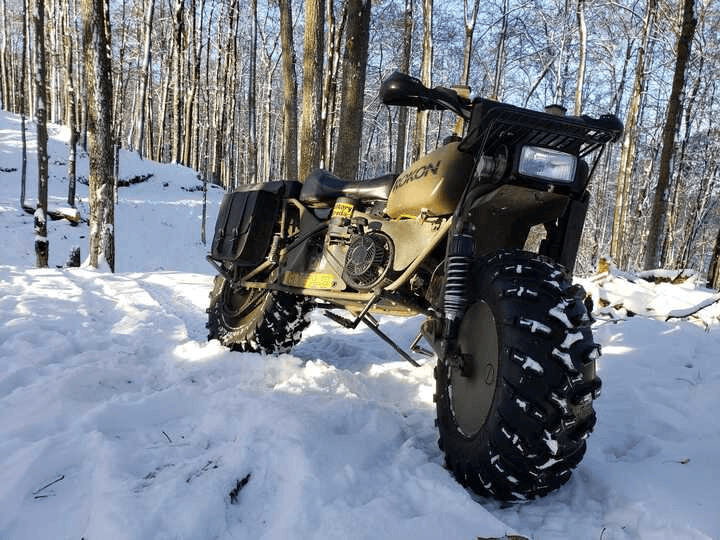 My Rokon Military Tactical Edition 2x2 snow-free with Mudslinger