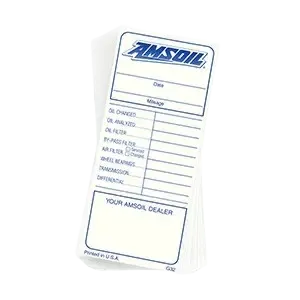 AMSOIL Oil Change Door Stickers