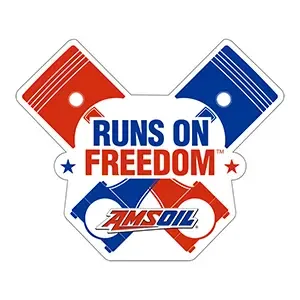 AMSOIL "Runs on Freedom" Decal